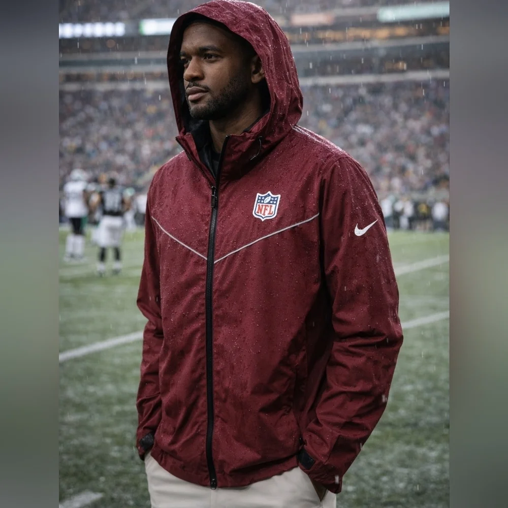 Nike NFL Shield Football On-Field Team Issue Rain Jacket 